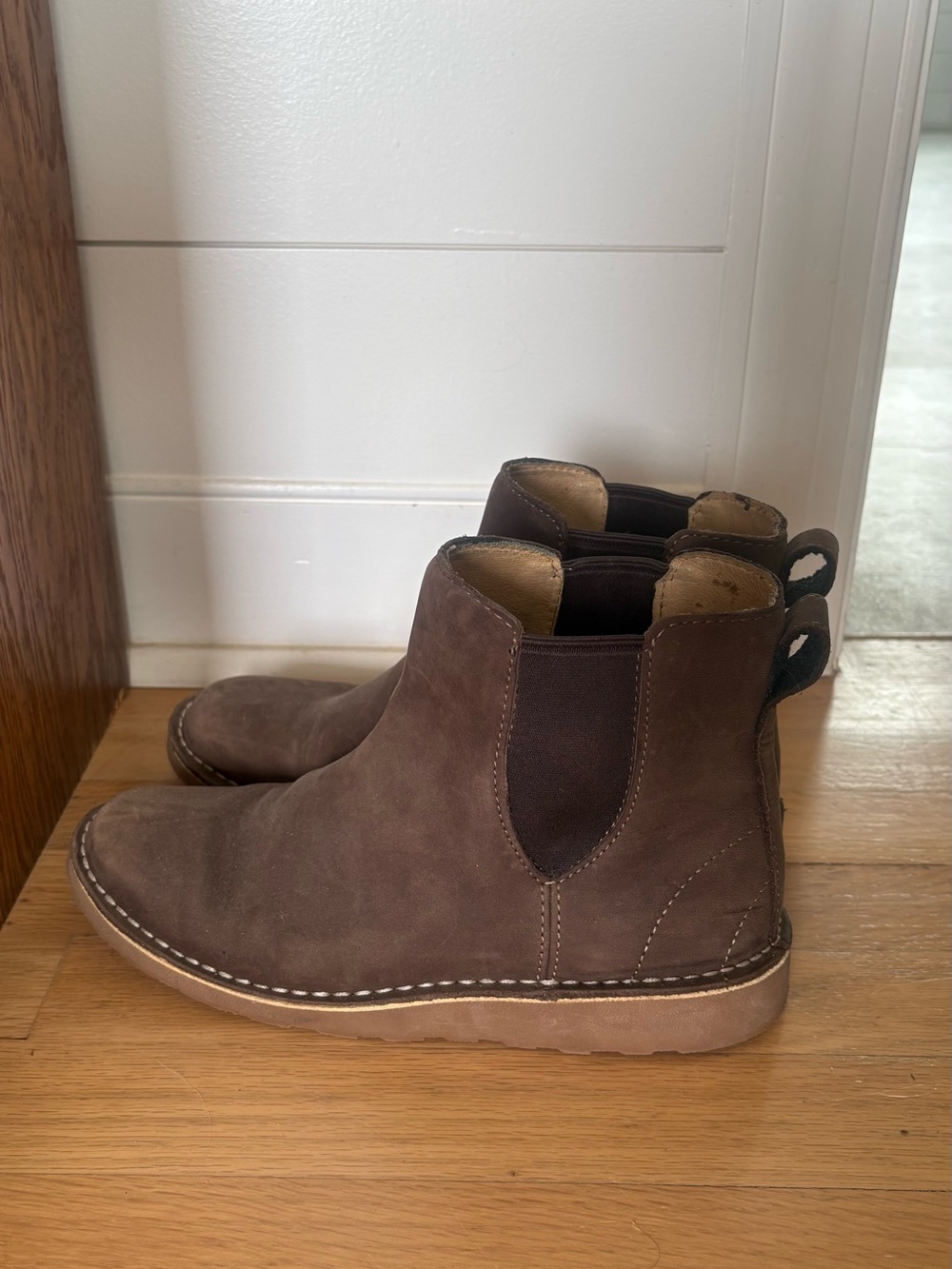 L.L. Bean Brown Suede Chelsea Ankle Boots